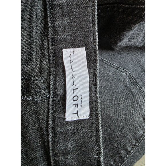 Loft Modern Skinny Jeans Black Size 26/2 Womens Denim - Picture 3 of 5